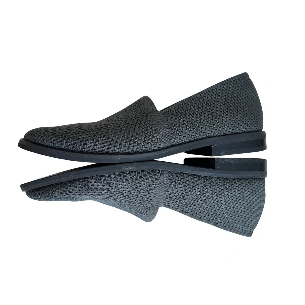 Eileen Fisher Womens Gray Knit Slip On Loafers Flats‎ Shoes Size 8
